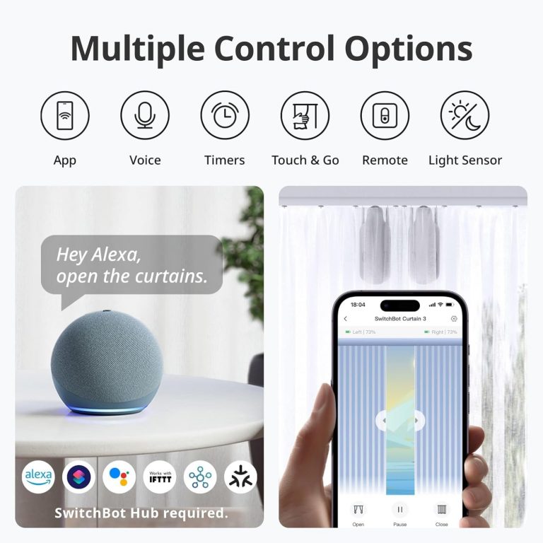 SwitchBot Curtain 3 – Automatisez vos rideaux pour une maison plus connectée