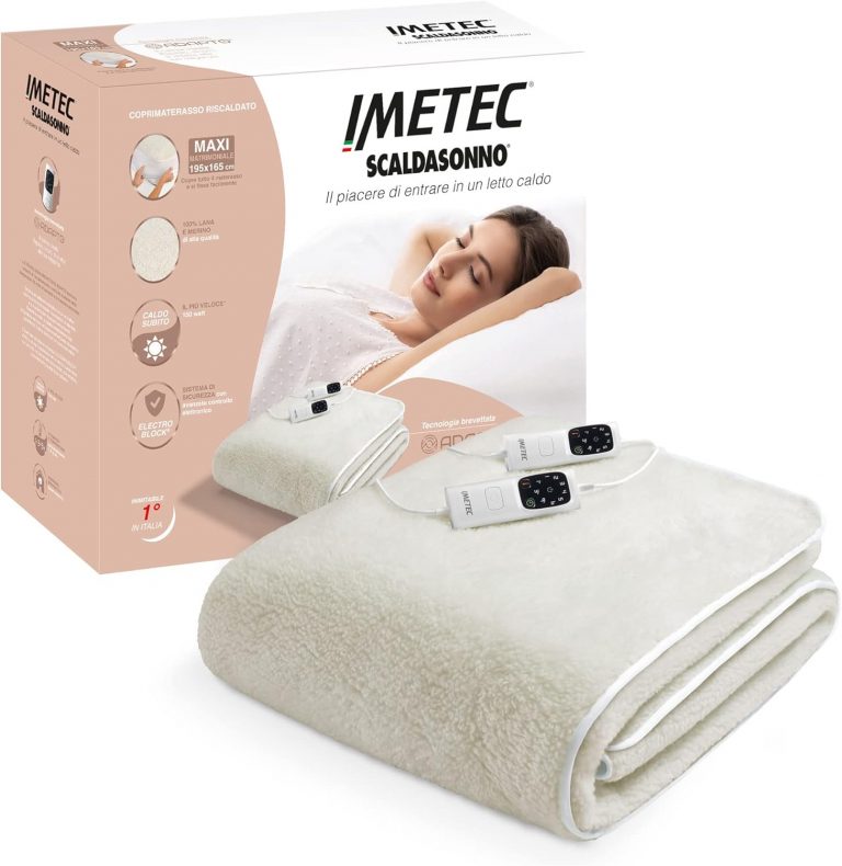 Imetec Chauffe‑lit Adapto Maxi 195×165 cm : Chauffage de lit XXL